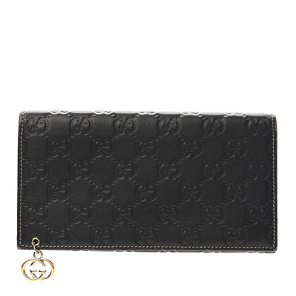 Gucci Guccissima Signature GG Pierce Continental Wallet Chocolate 1 of 11