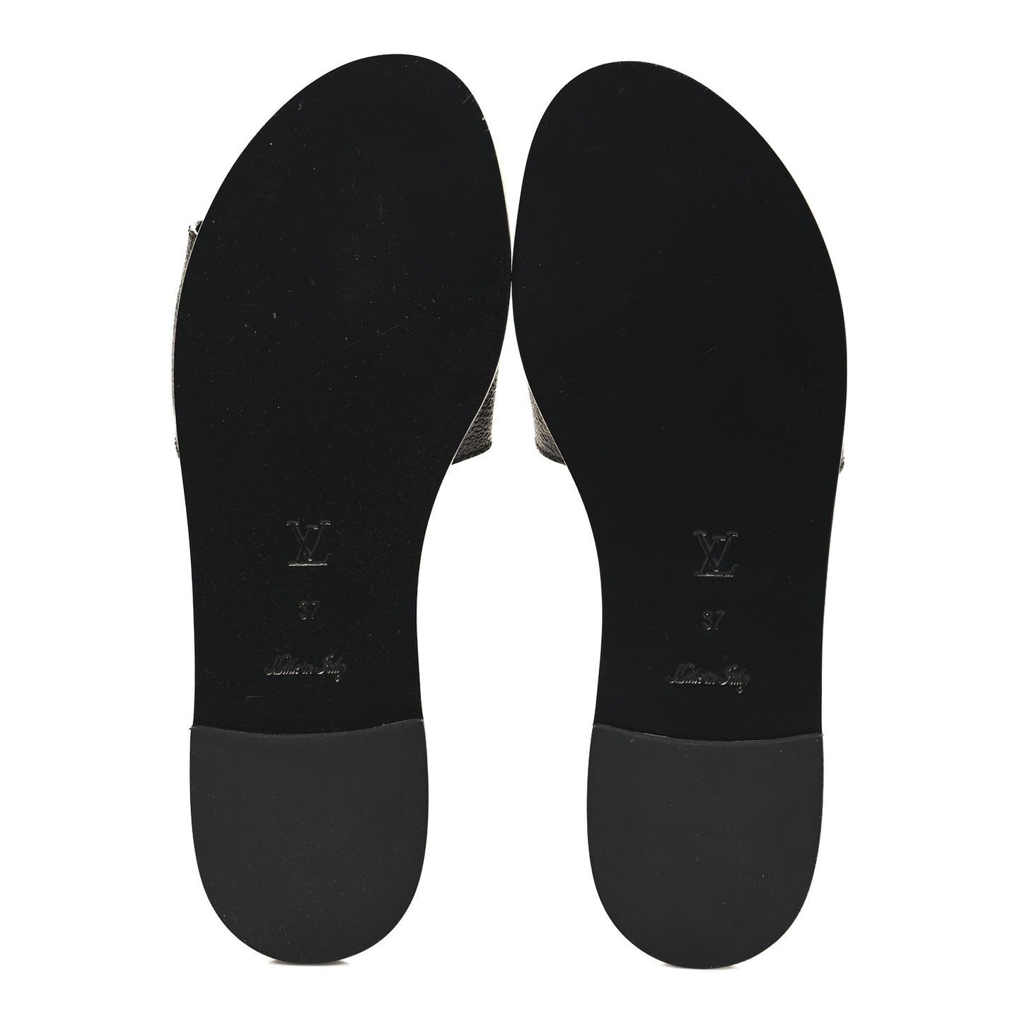 Patent Monogram Lock It Flat Mules 37