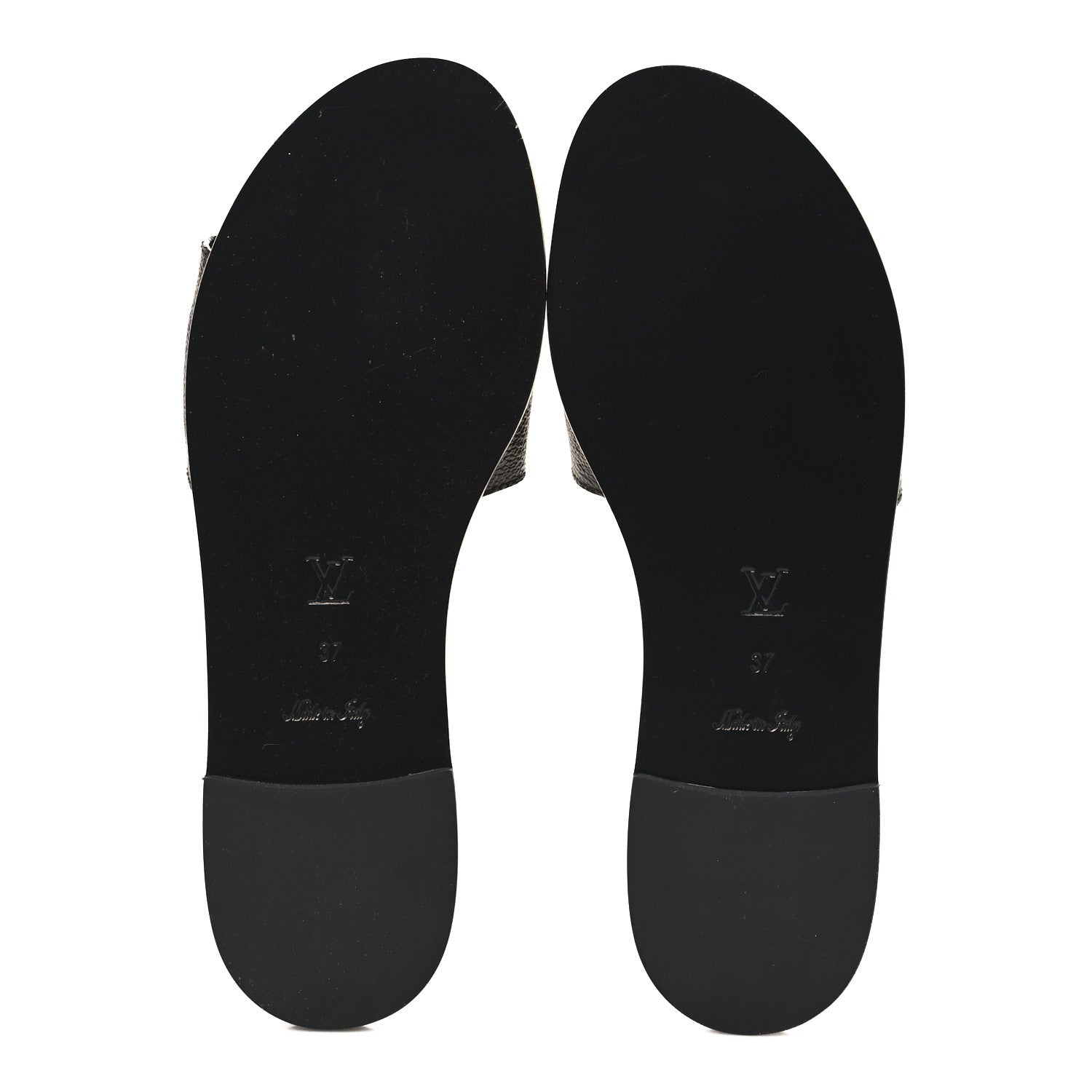 Louis Vuitton Patent Monogram Lock It Flat Mules 37 6 of 9