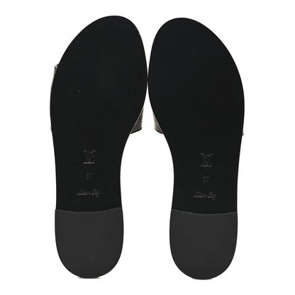 Louis Vuitton Patent Monogram Lock It Flat Mules 37 6 of 9