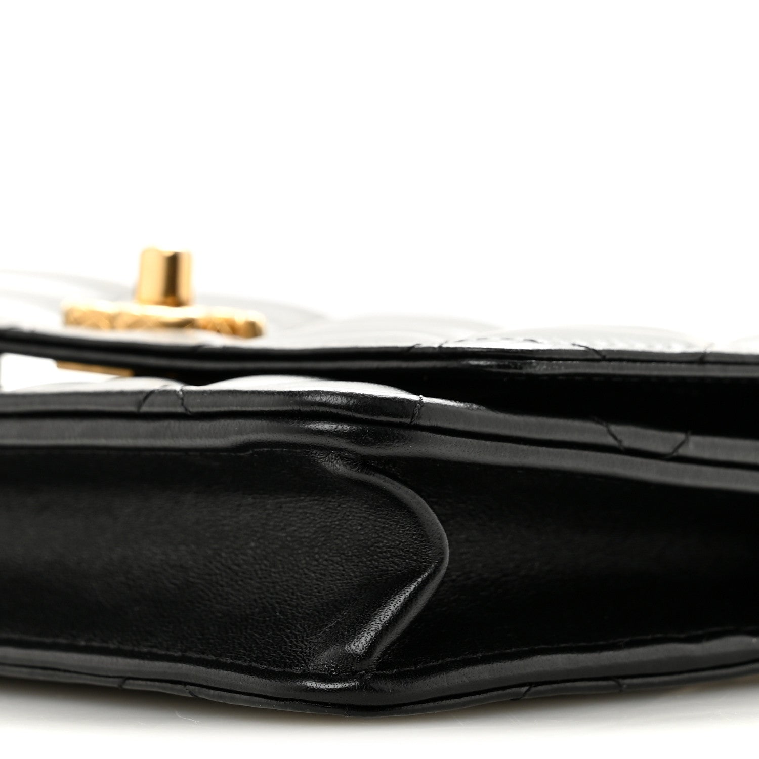 Chanel Lambskin Quilted Logo WOC Wallet On Chain Black 11 of 14