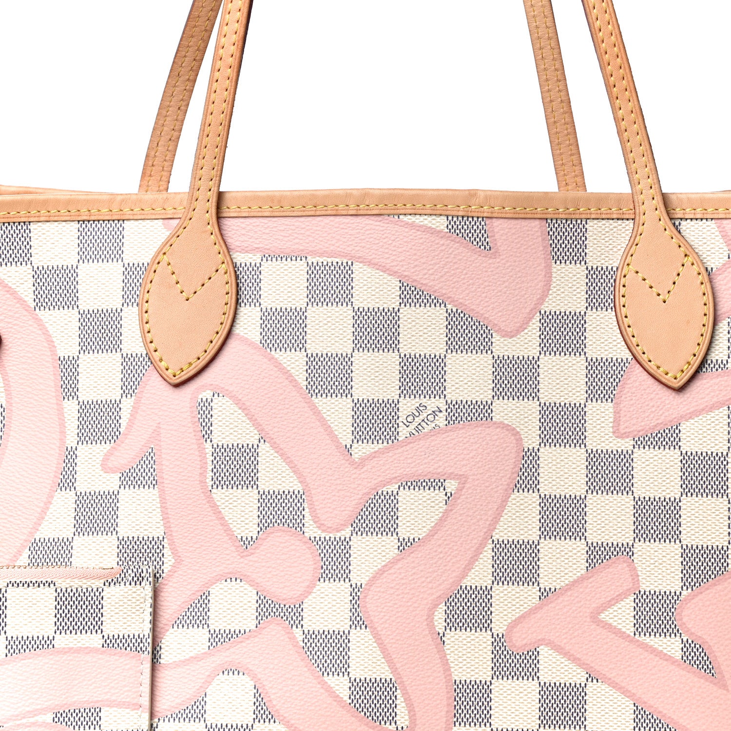 Louis Vuitton Damier Azur Tahitienne Neverfull MM 9 of 11
