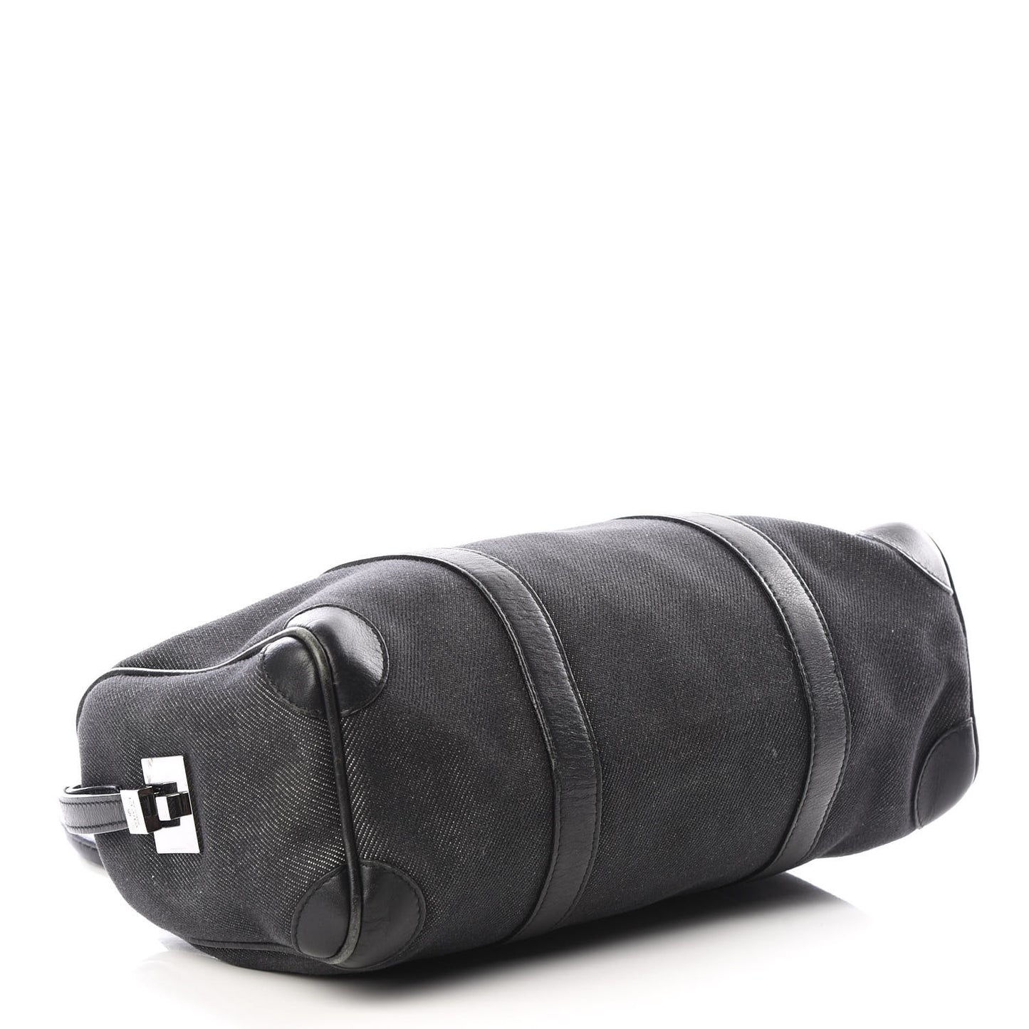 Denim Boston Bag Black