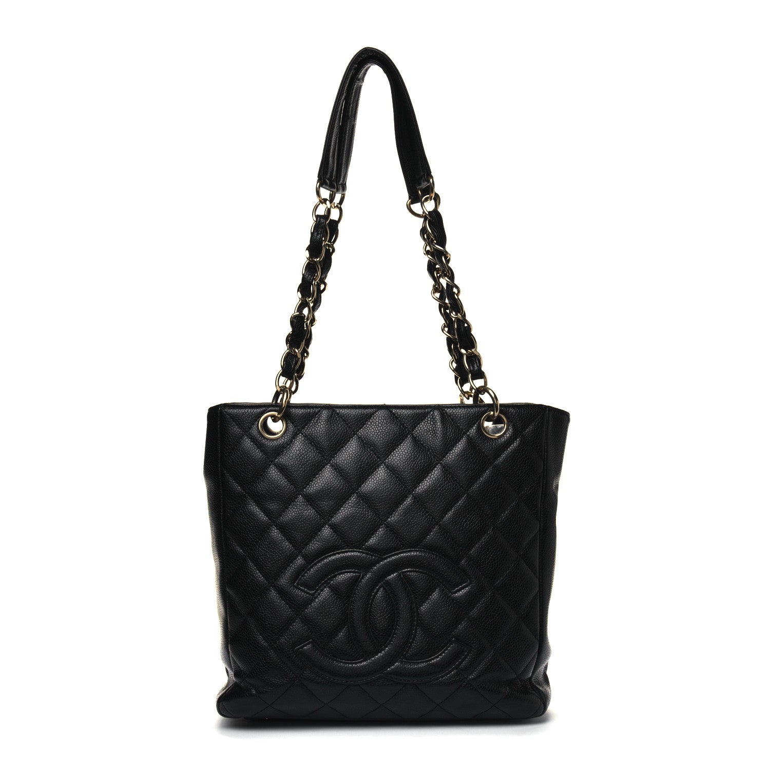 Chanel Caviar Quilted Petit Shopping Tote PST Black 1 of 6