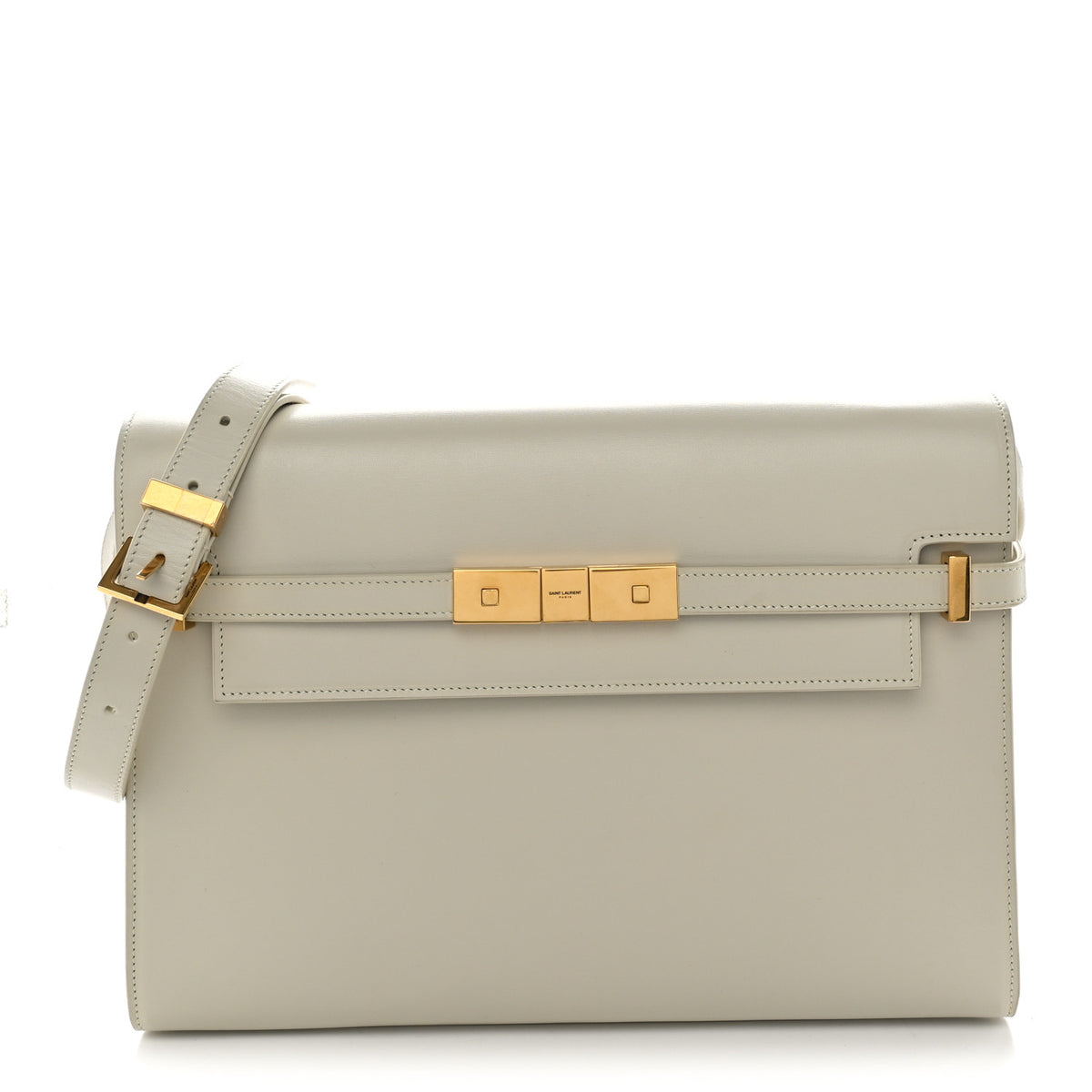 Saint Laurent Smooth Calfskin Manhattan Shoulder Bag Crema Soft 1 of 10