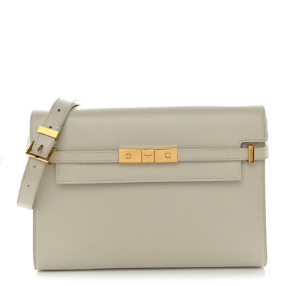 Saint Laurent Smooth Calfskin Manhattan Shoulder Bag Crema Soft 1 of 10