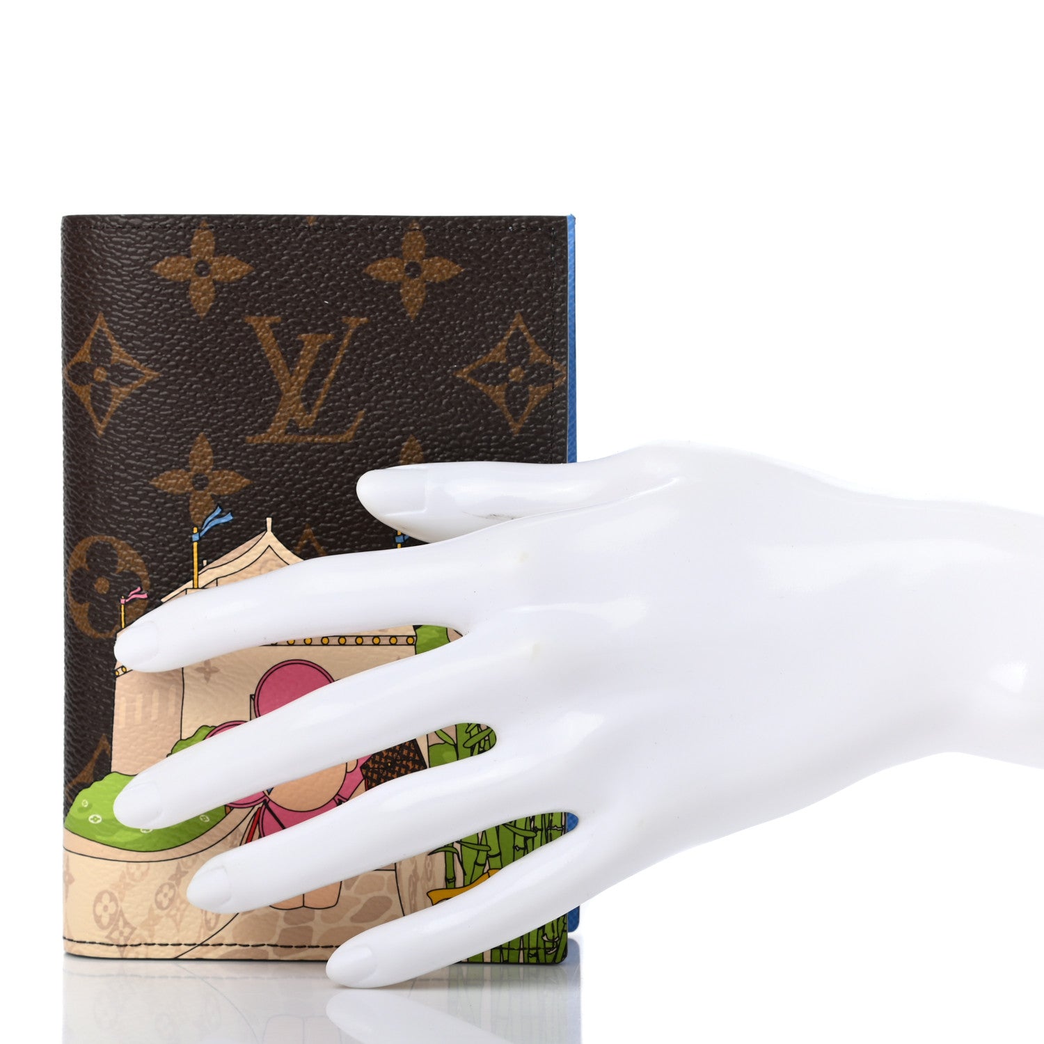 Louis Vuitton Monogram 2021 Christmas Animation China Passport Cover Myosotis Blue 2 of 7