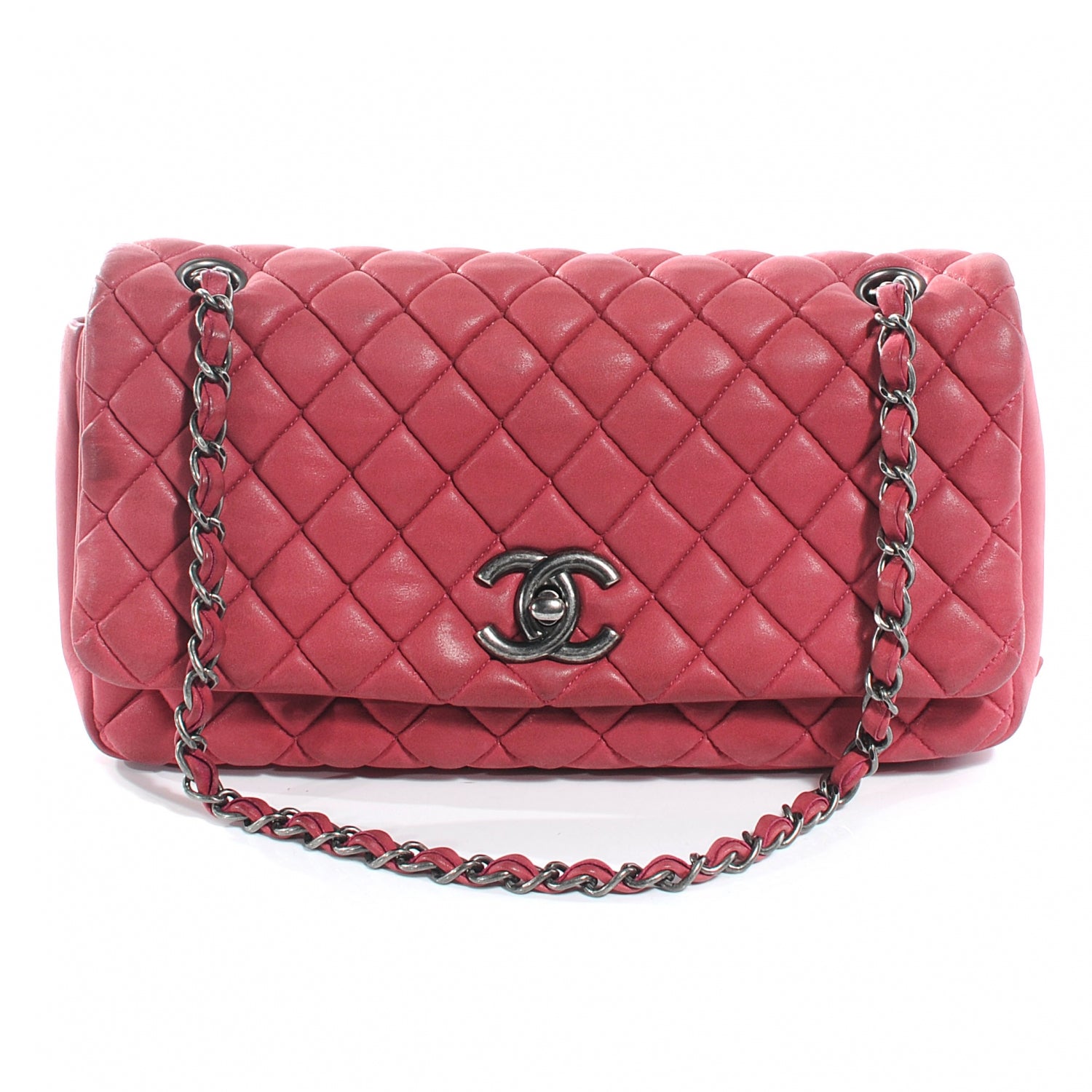 Chanel Iridescent Calfskin Small New Bubble Flap Fuchsia 1 of 8