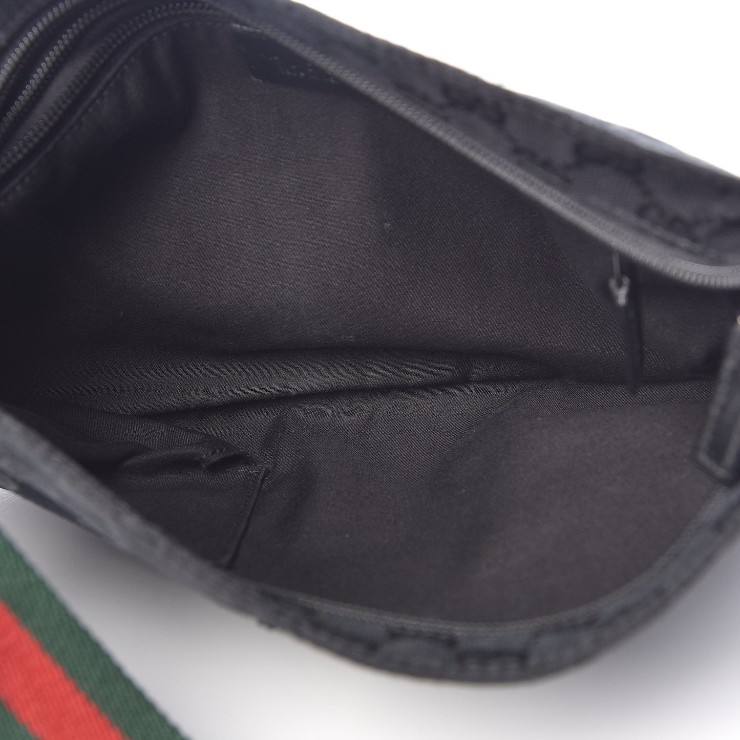 Monogram Web Small Flat Messenger Crossbody Black