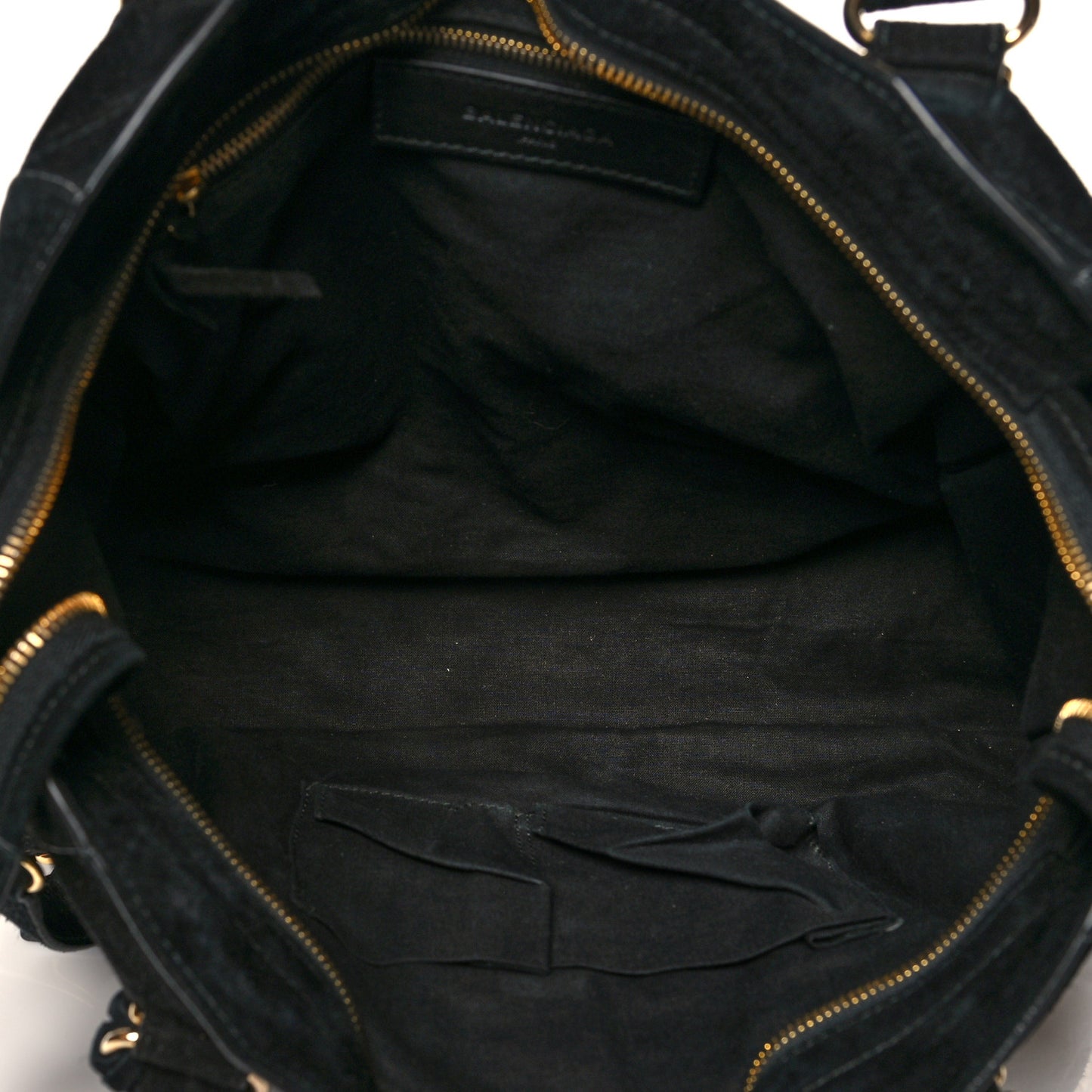 Baby Daim Gold Metallic Edge Hardware City Black