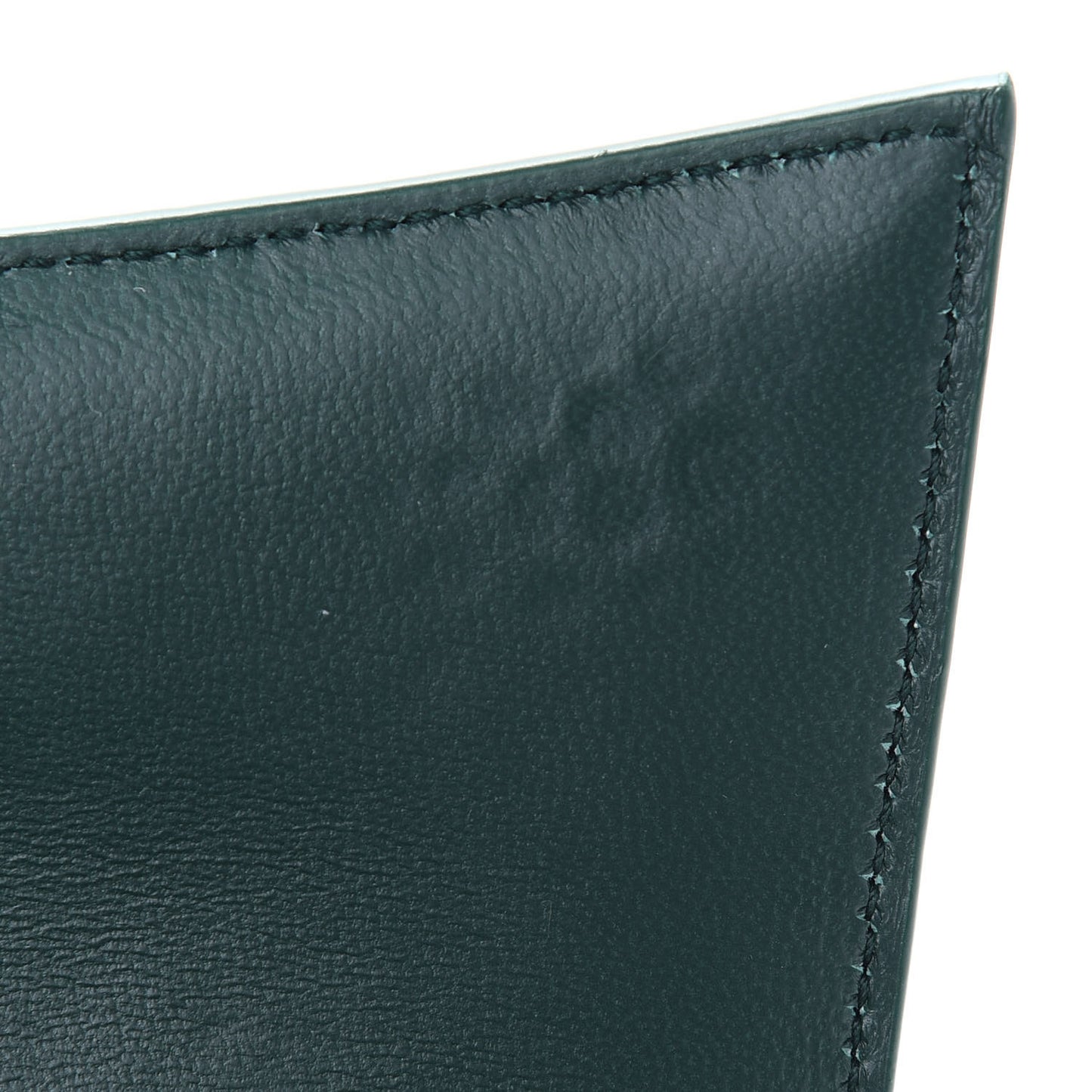 Shiny Calfskin Crocodile Embossed Hourglass Top Handle Bag XS Forest Green