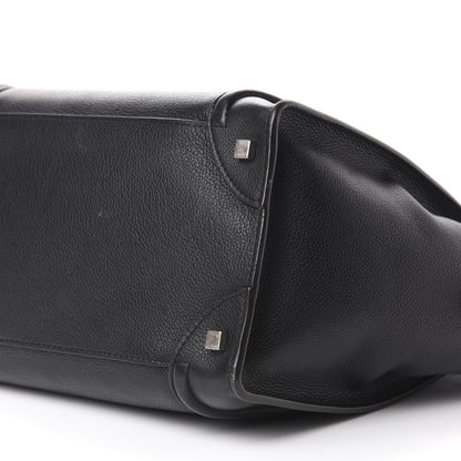 Celine Drummed Calfskin Mini Luggage Black 7 of 10
