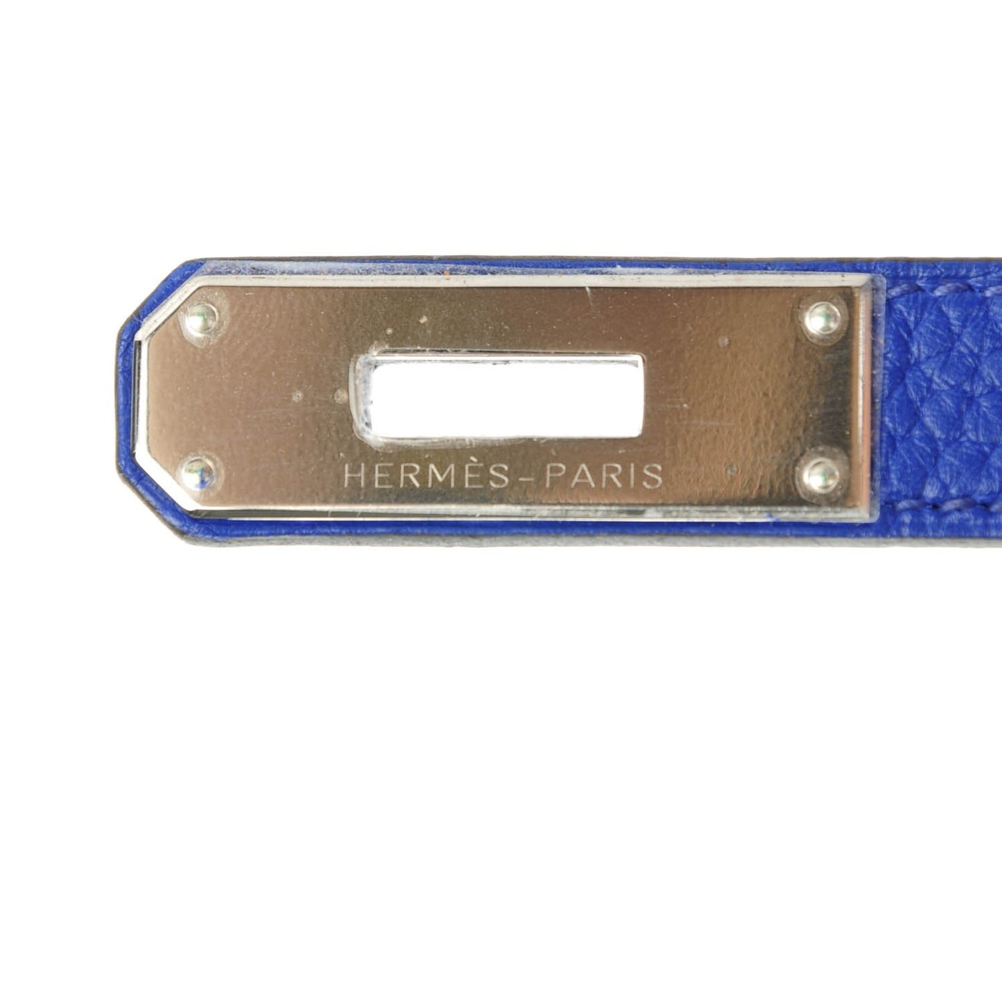 Taurillon Clemence Birkin 35 Bleu Electrique