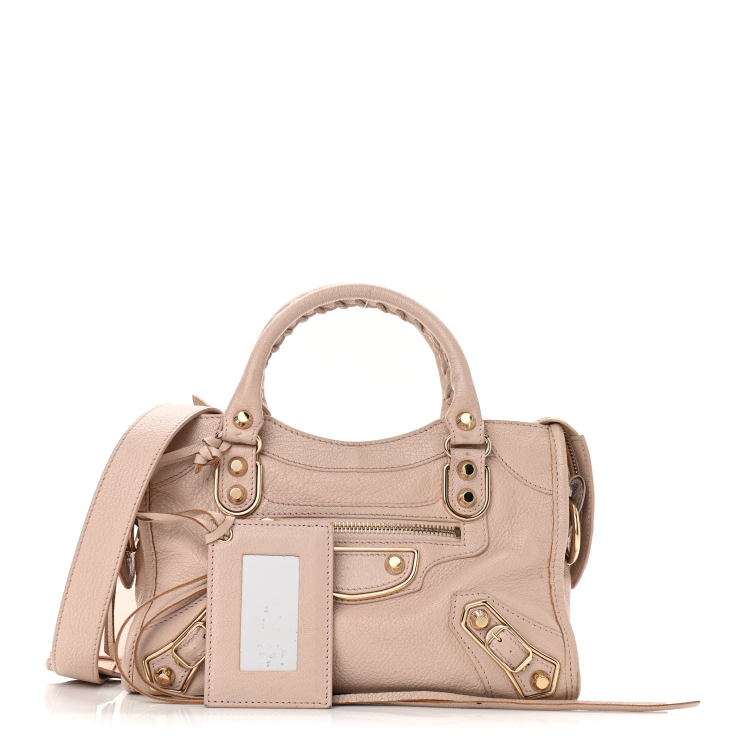 Balenciaga Chevre Gold Metallic Edge Hardware Mini City Rose Aubepine Bois de Rose 1 of 11