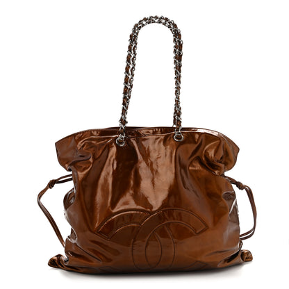 Chanel Patent Bonbons Shopper Tote Bronze 1 of 14