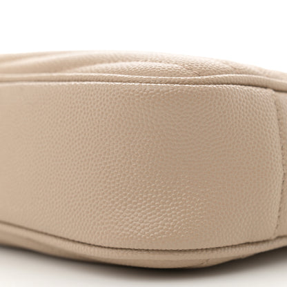 Saint Laurent Grain De Poudre Matelasse Monogram Mini Lou Camera Bag Dark Latte 10 of 11