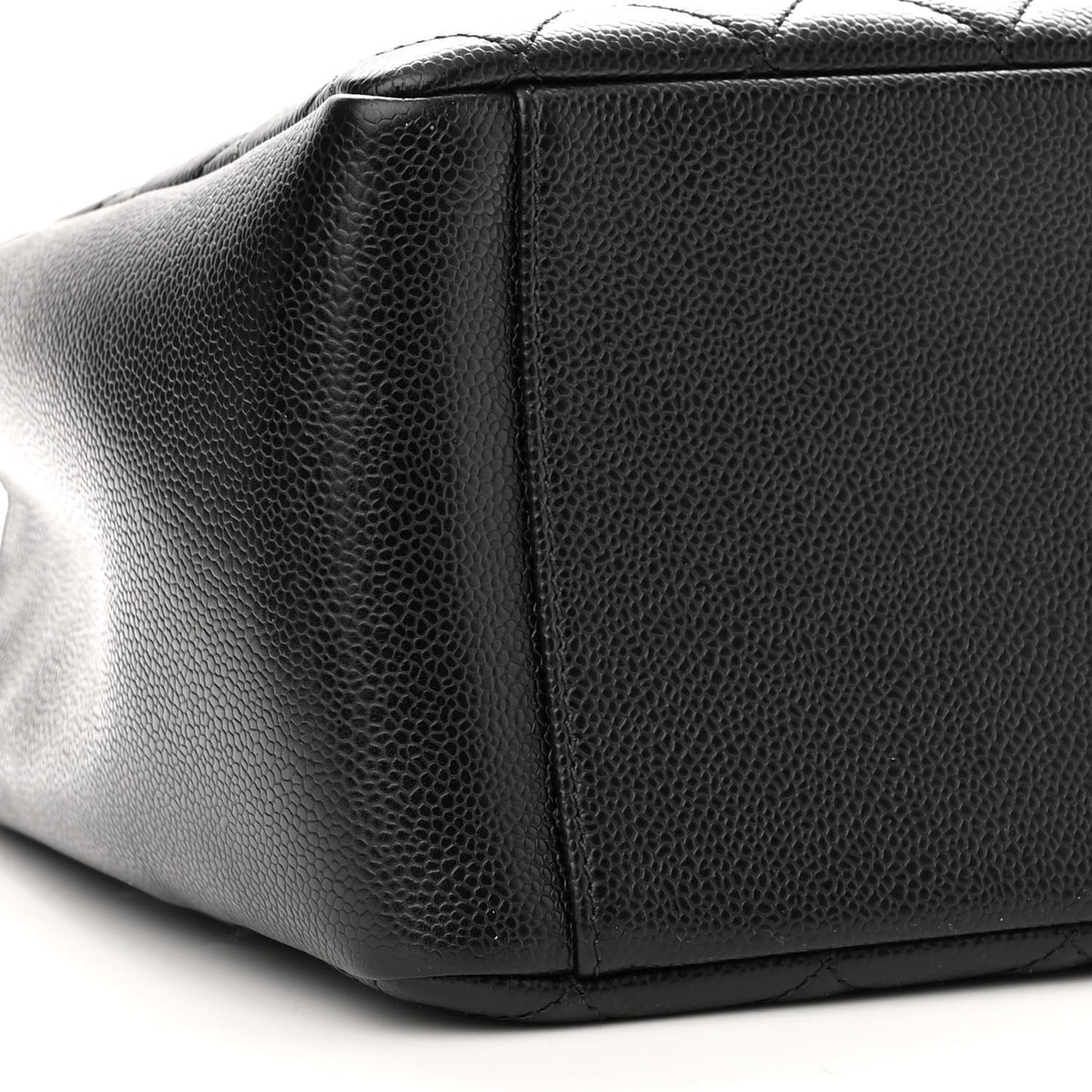 Caviar Quilted Grand Shopping Tote GST Black