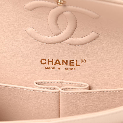 Chanel Caviar Chevron Quilted Small Double Flap Beige 6 of 10