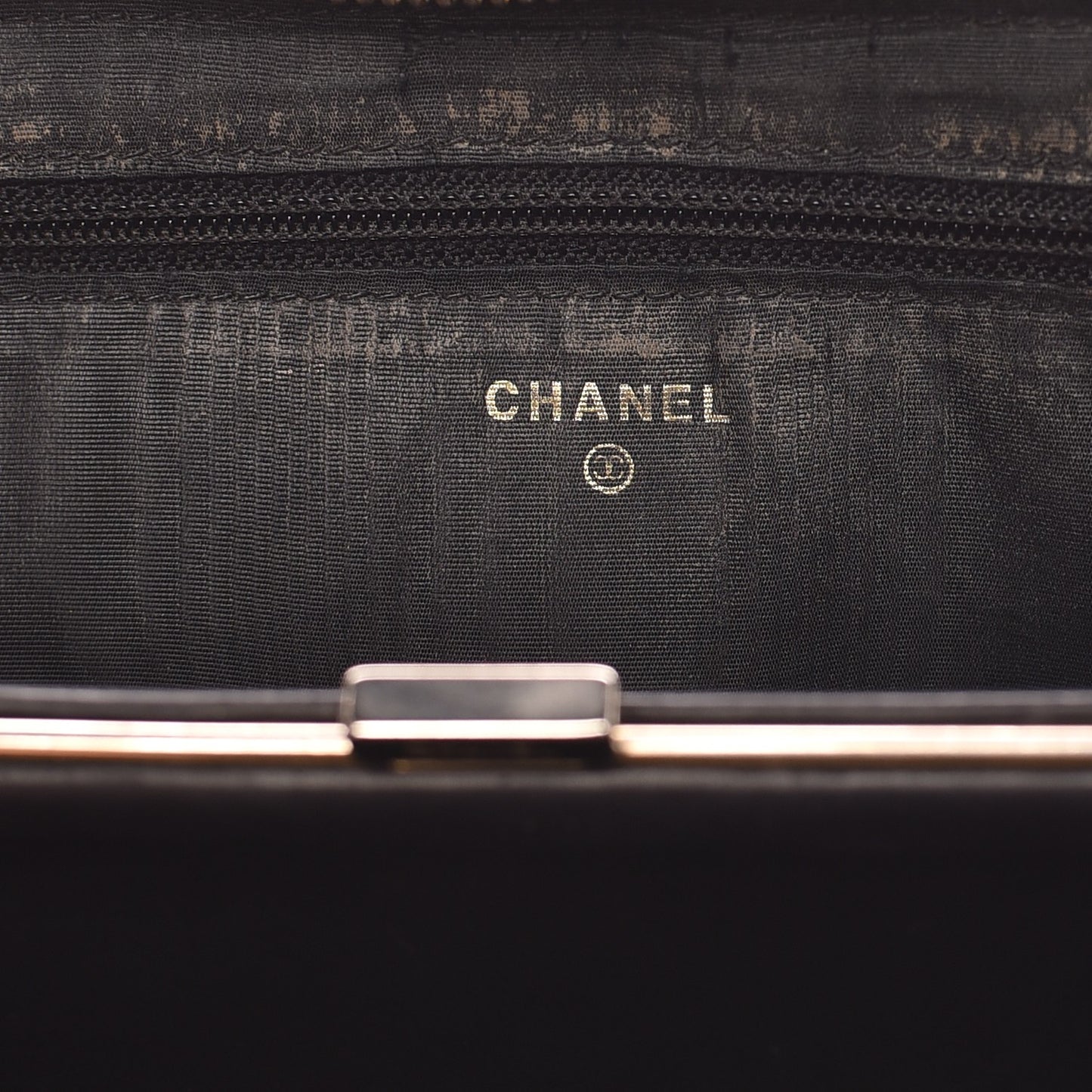 Caviar CC Timeless Large Zip Around Wallet Black