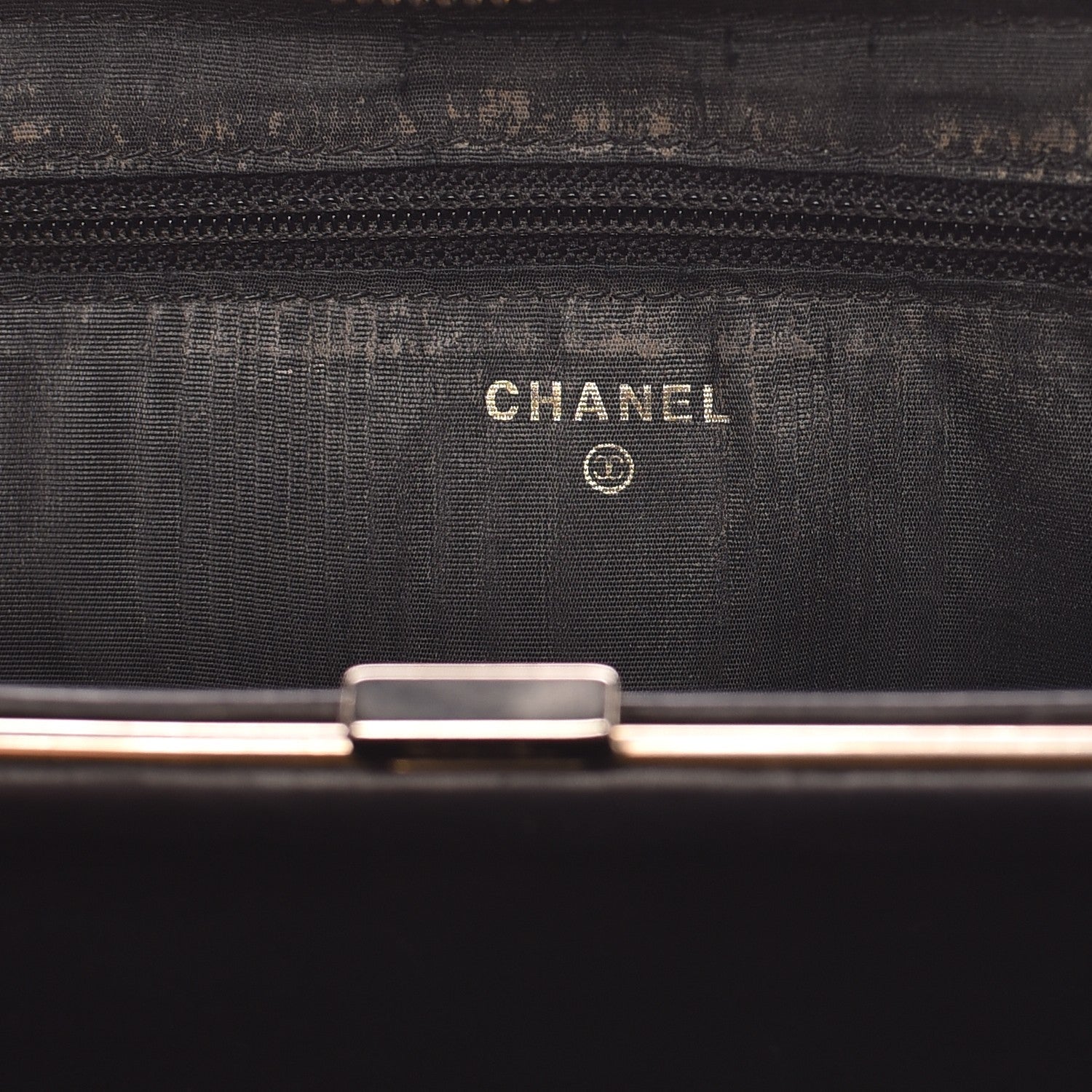 Chanel Caviar CC Timeless Large Zip Around Wallet Black 6 of 18