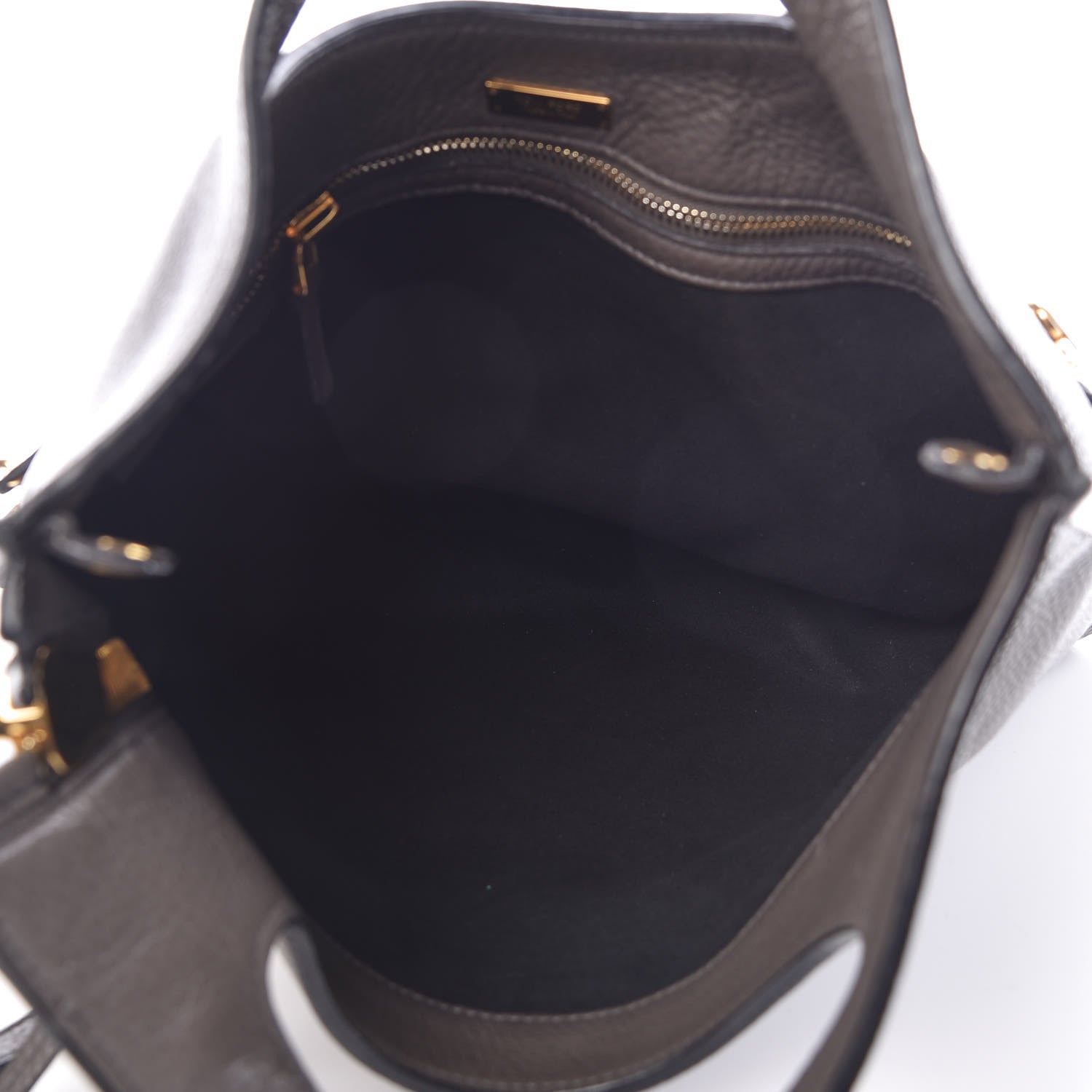 Tom Ford Grained Calfskin Alix Shoulder Bag Graphite 7 of 12