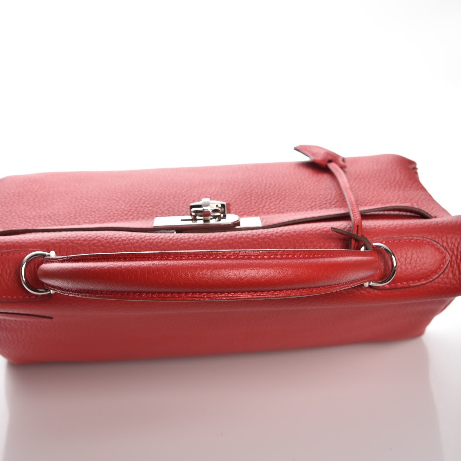 Hermes Taurillon Clemence Kelly Retourne 32 Rouge Casaque 26 of 32