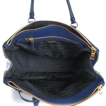 Prada Saffiano Lux Extra Large Galleria Double Zip Tote Bluette 5 of 10