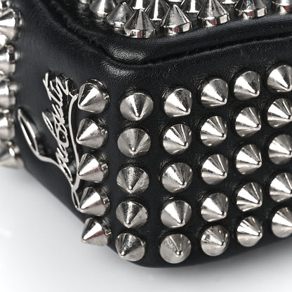 Christian Louboutin Calfskin Spikes Sweety Charity Crossbody Bag Black Silver 8 of 10