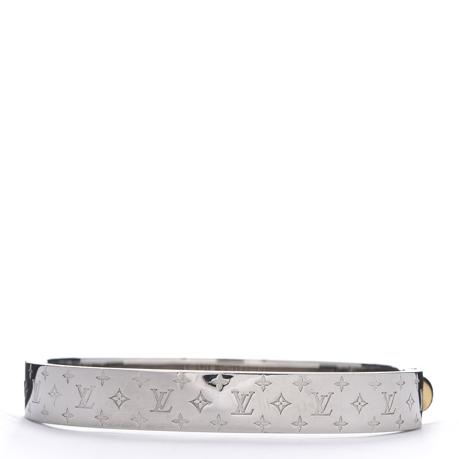 Louis Vuitton Palladium Monogram Nanogram Cuff M 3 of 4