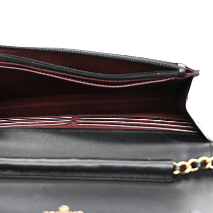 Chanel Aged Calfskin Quilted Lucky Charms 2.55 Reissue Wallet On Chain WOC Black 5 of 12
