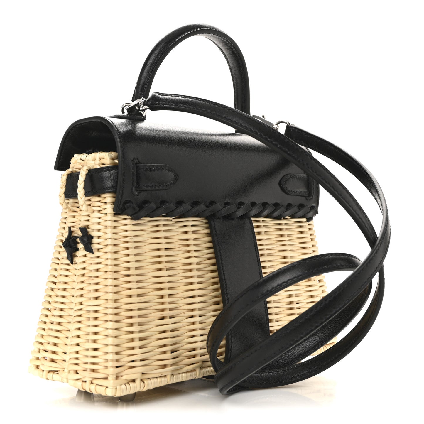 Wicker Box Picnic Mini Kelly 20 Naturel Black