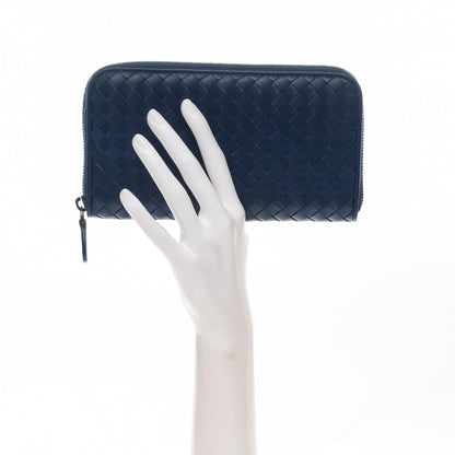 Bottega Veneta Nappa Intrecciato Zip Around Wallet Pacific 4 of 11