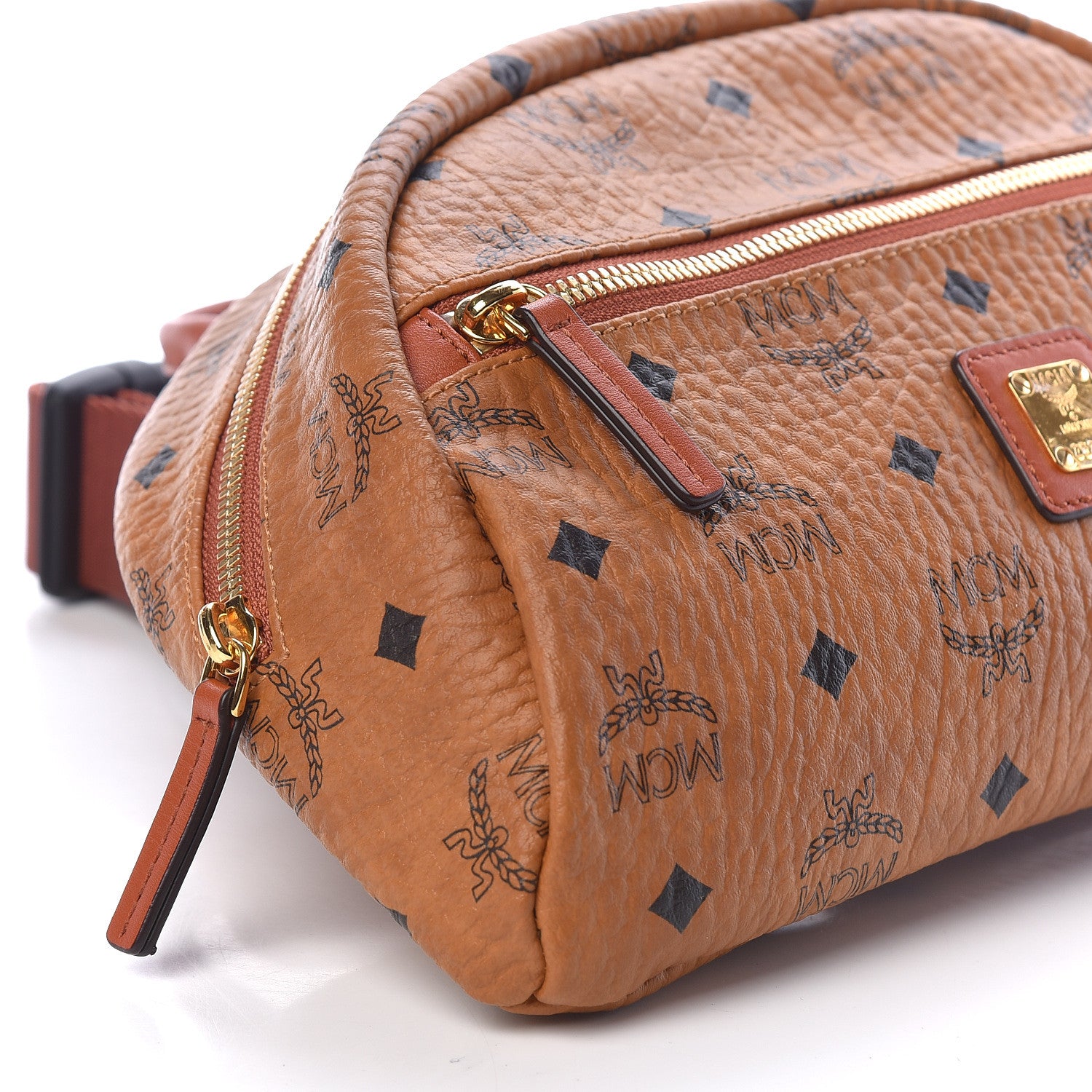 MCM Visetos Heritage Belt Bag Cognac 8 of 9