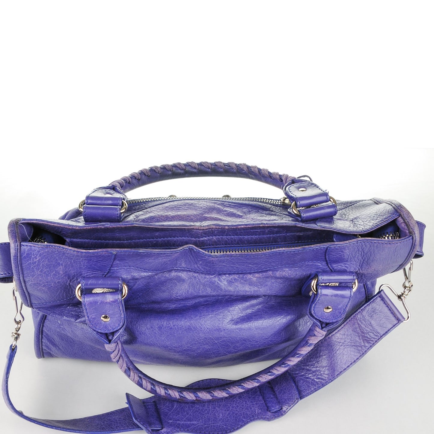 Agneau Giant 21 Silver Hardware City Bleu Lavande