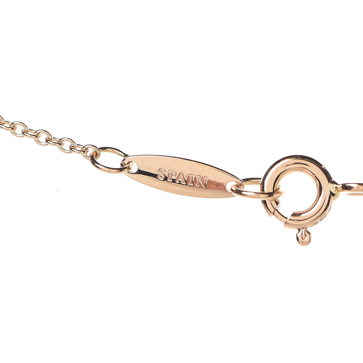Tiffany 18K Rose Gold Diamond .03ct Elsa Peretti Diamonds by the Yard Pendant Necklace 6 of 8