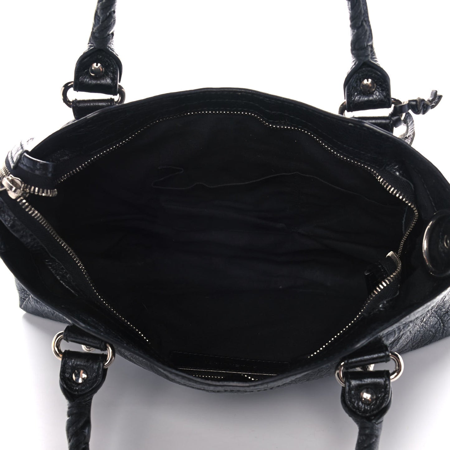 Agneau Giant 12 Silver Hardware Town Black