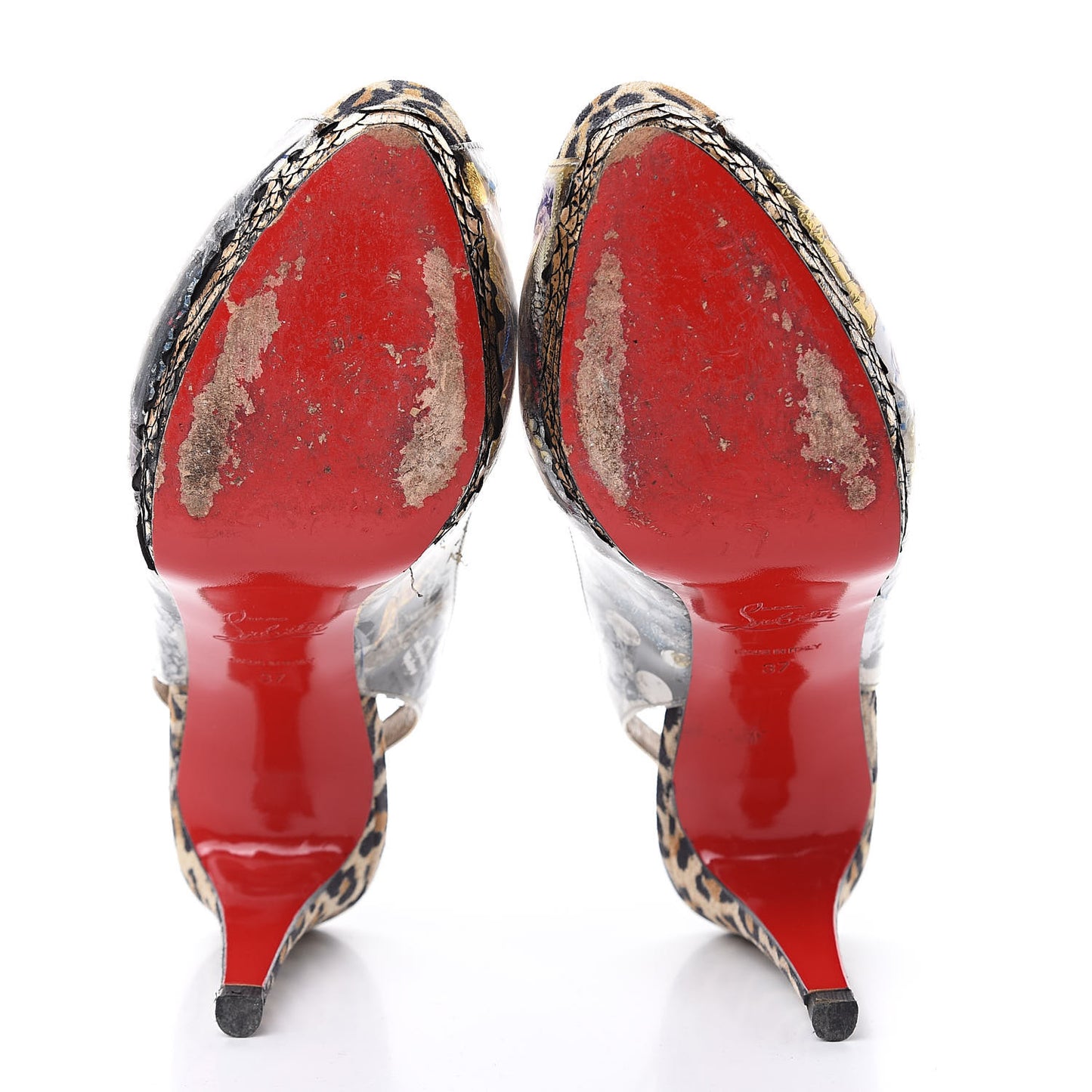 PVC Suede Winter Trash 100 Pumps 37 Multi