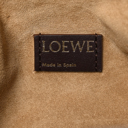 Loewe Mellow Nappa Medium Donut Chain Flamenco Knot Clutch Dark Burgundy 6 of 9