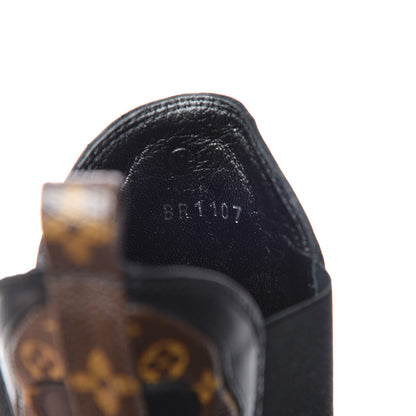 Louis Vuitton Calfskin Monogram Fireball Ankle Boots 39 Black 8 of 10