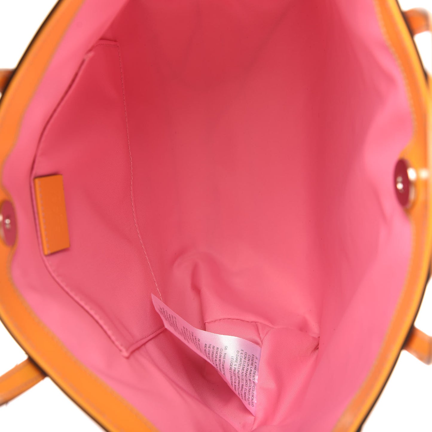 Calfskin Childrens Rainbow Tote Lotus Pink Crop Multicolor