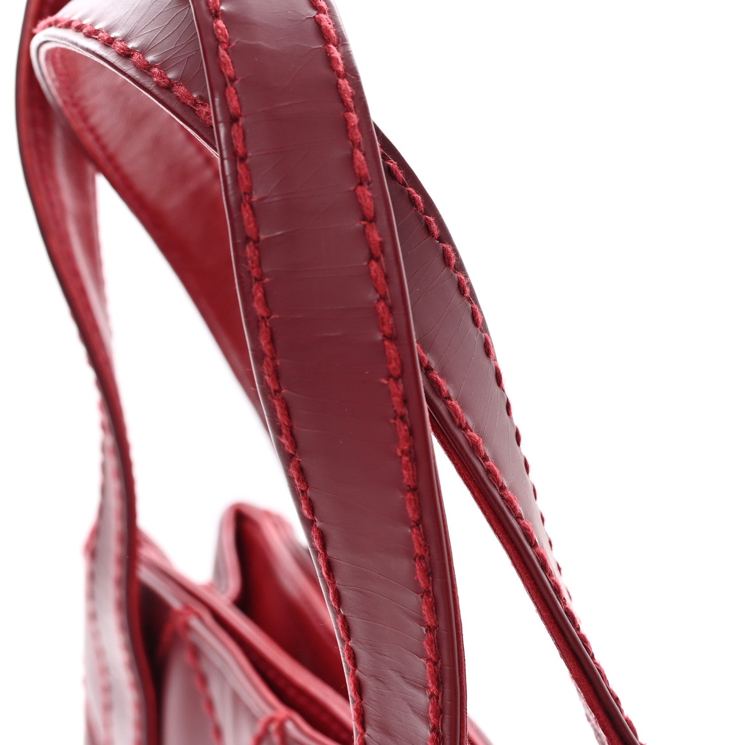 Chanel Calfskin Stitch Small Surpique Tote Red 12 of 12