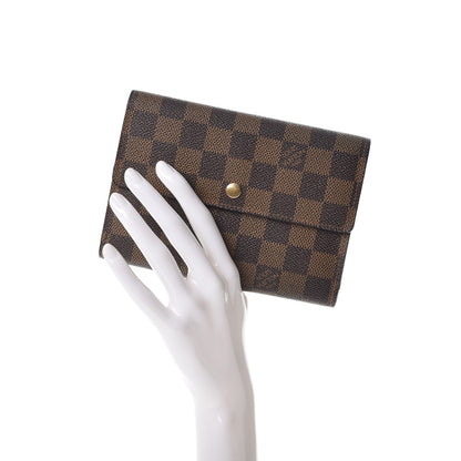Louis Vuitton Damier Ebene Porte Tresor Etui Papier Wallet 2 of 13