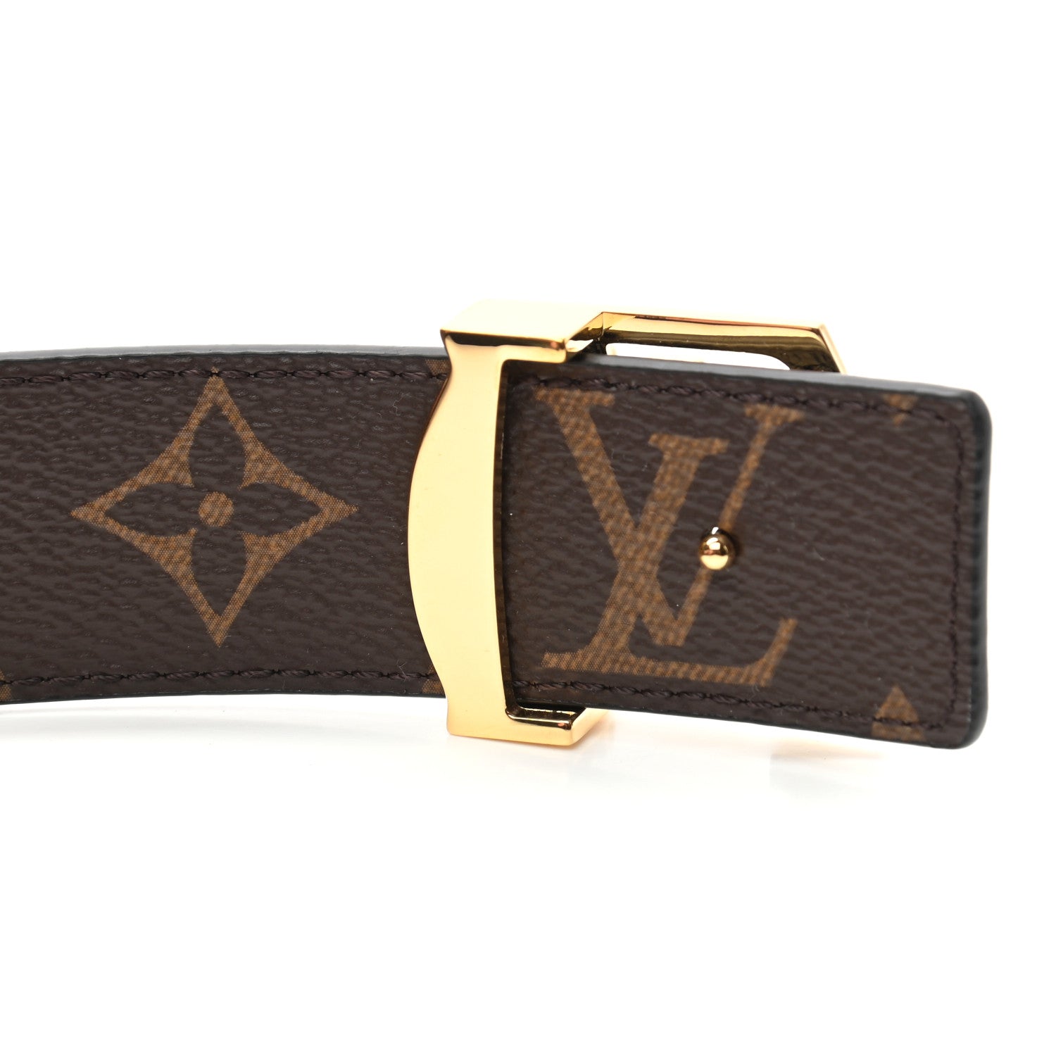 Louis Vuitton Calfskin Monogram 30mm LV Initiales Reversible Belt 90 36 Black 4 of 6