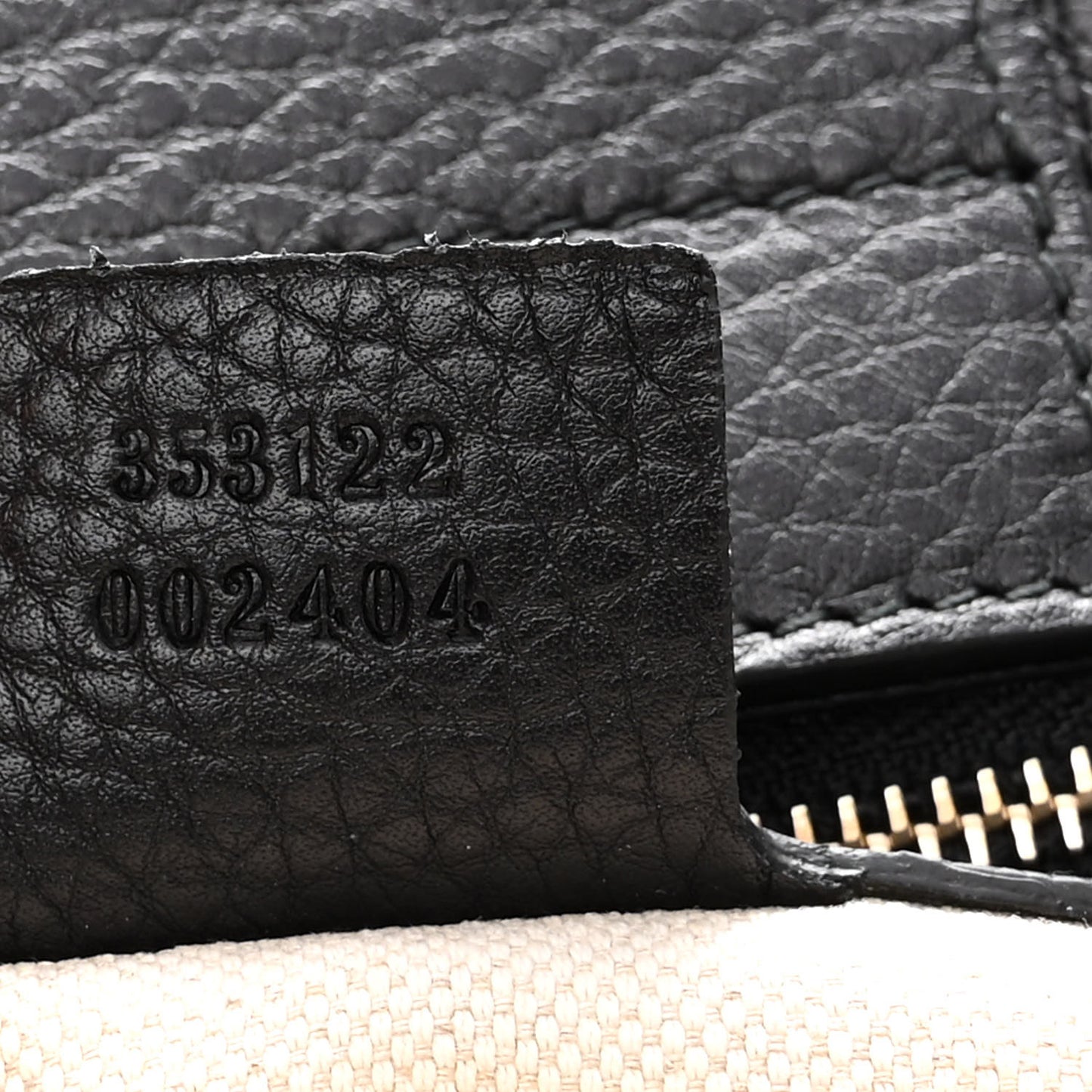 Pebbled Calfskin Old Libeccio Miss GG Tote Black
