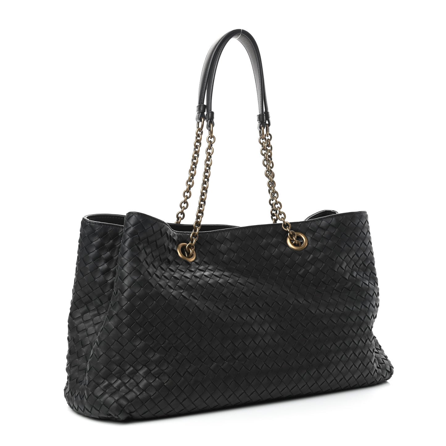 Nappa Intrecciato Large Tote Black