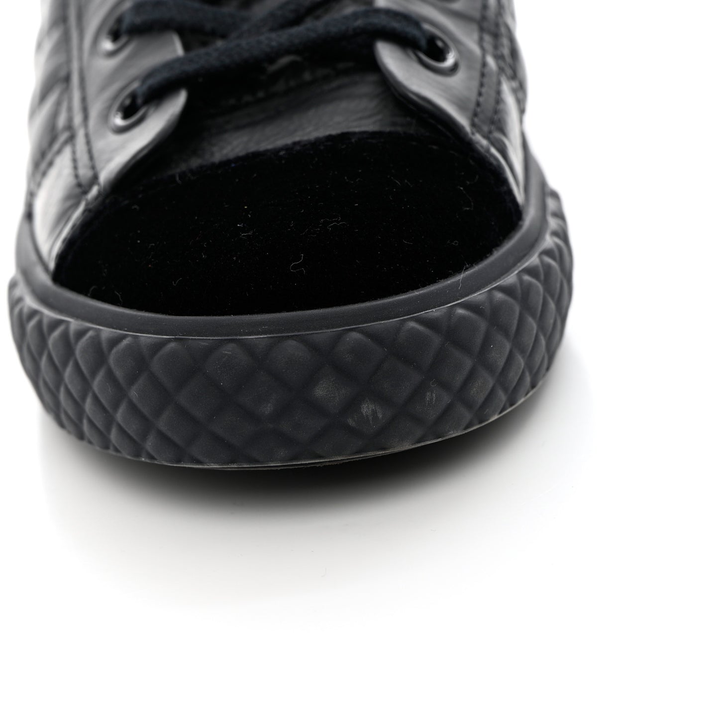 Calfskin High Top CC Sneakers 36.5 Black
