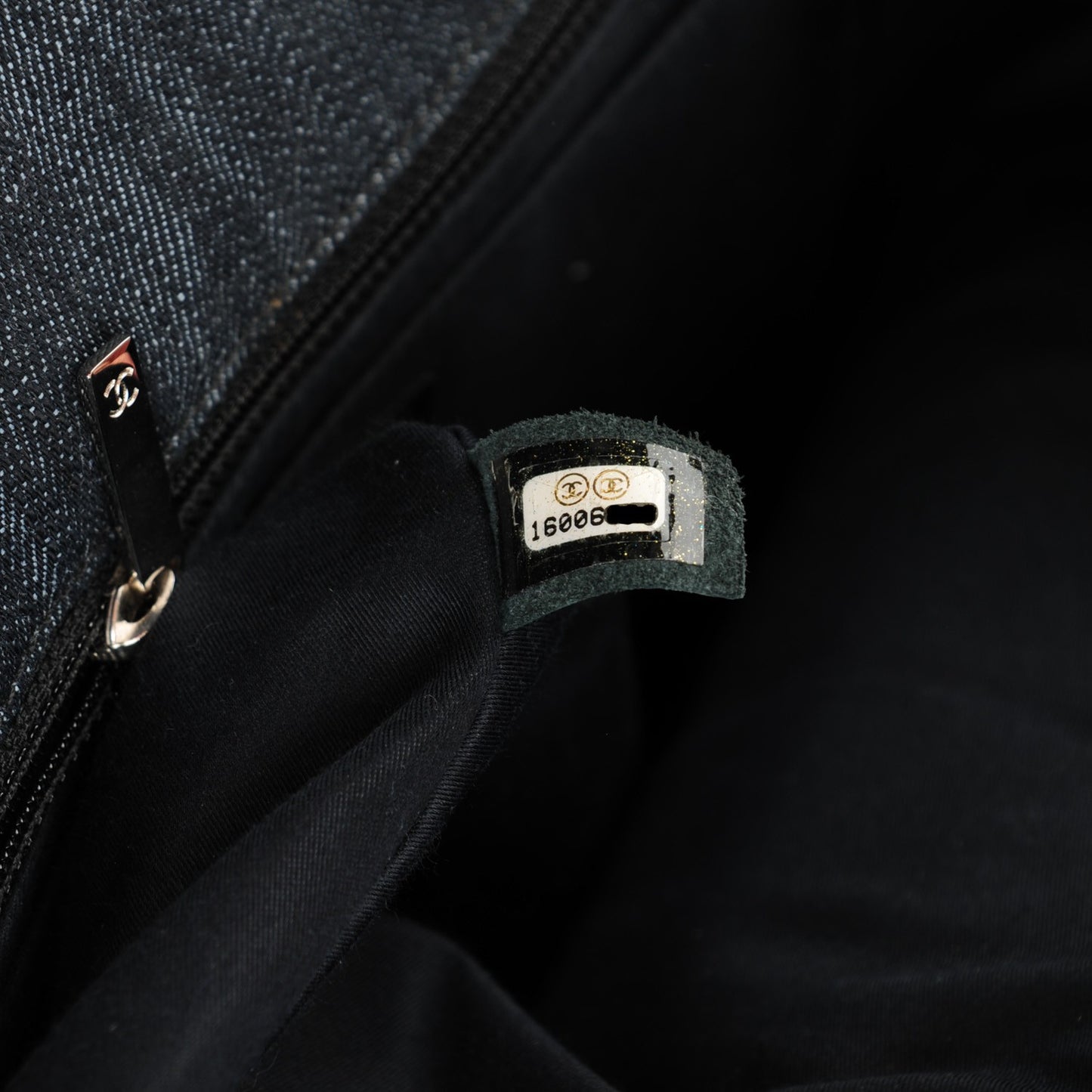 Denim Tweed Patchwork Jumbo Single Flap Multicolor