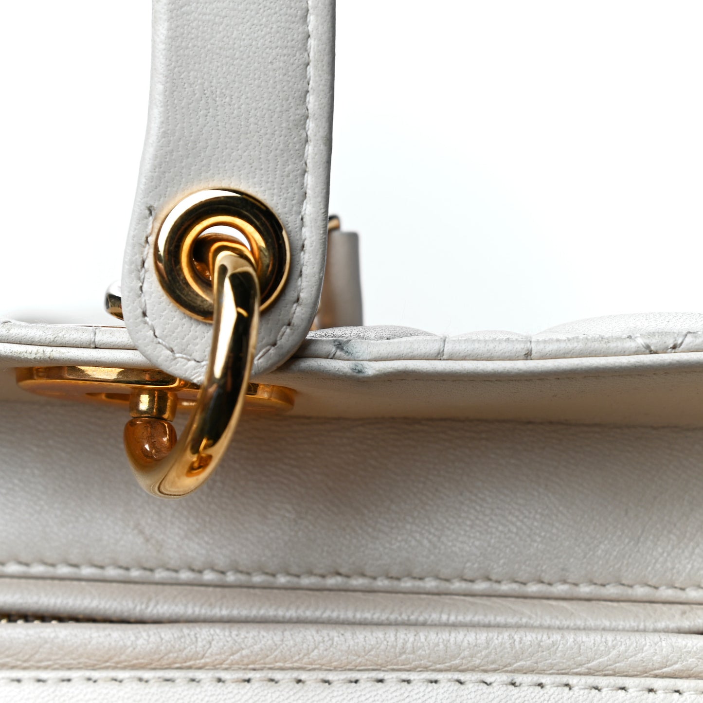 Lambskin Cannage Large Lady Dior Light Beige
