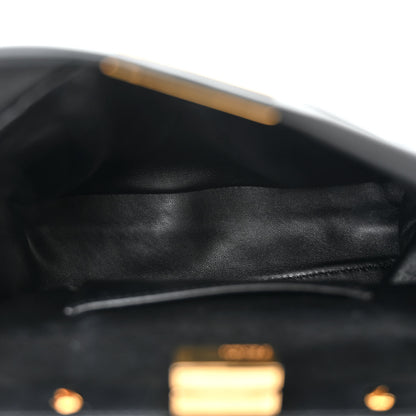 Fendi Nappa Mini Peekaboo Iconic Satchel Black 5 of 10