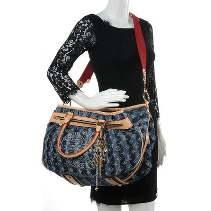Louis Vuitton Denim Raye Cabas GM 2 of 9